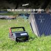 imageEnergizer 293W Portable Power Station Flashlight Lithium Solar Generator 120V300WPeak 600W Pure Sine Wave AC Outlet 60W USBC PD Case Outdoor Home Emergency Power Outage RV Camping CPAP