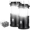 imageEnergizer LED Headlamp PRO 2Pack and Etekcity Camping Lantern 2 Pack BundleGray 2Pack