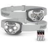 imageEnergizer LED Headlamps 2Pack  PRO and Pro360 Models  Water Resistant and Durable Head Lights for Outdoors Camping Running