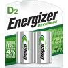 imageEnergizer Rechargeable C and D Batteries Recharge C and D Battery Precharged Combo Pack 4 Count