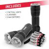 imageEnergizer T300 LED Flashlights 3Pack Bright Flash Light for Tactical EDC Camping and Emergencies Batteries Included