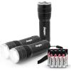 imageEnergizer T300 LED Flashlights 3Pack Bright Flash Light for Tactical EDC Camping and Emergencies Batteries Included