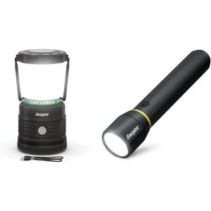 imageENERGIZER LED Camping Lantern X1000 Bright and Rugged Tent Light amp LED Flashlight Vision PRO Ultra Bright 1000 Lumens IPX4 Water Resistant AircraftGrade Aluminum LED LightLight  Flashlight Kit