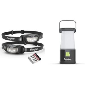 imageEnergizer LED Headlamp 2Pack Universal IPX4 Water Resistant Headlamps Batteries Included amp LED Camping Lantern 360 PRO IPX4 Water Resistant Tent Light