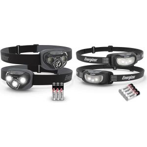 imageEnergizer LED Headlamp PRO 2Pack LED Headlamp 2Pack Universal Bundle with Water Resistant Headlamps for Outdoors Camping Running