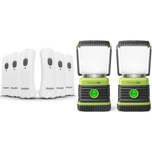 imageEnergizer LED Rechargeable Plugin Flashlights 6Pack Weatherready Emergency amp Camping Lanterns Conscient Battery Powered Tent Lights 1000LM 4 Light Modes IPX4 Waterproof