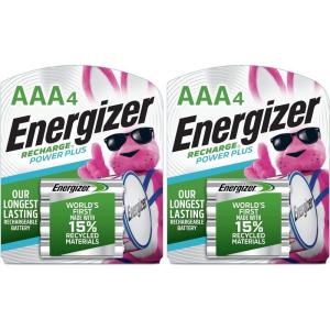 imageEnergizer Power Plus Rechargeable AAA Batteries 800mAh Triple A Batteries Pack of 2