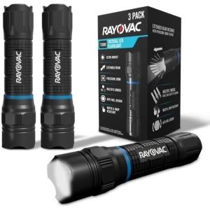 imageEnergizer Rayovac T2000 Tactical LED Flashlights 400 Lumens 3 Pack Small Tactical Flashlights Ideal for Everyday Carry Camping Work and Emergencies Batteries not Included