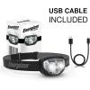 imageEnergizer Rechargeable LED Headlamp Pro400 amp LED Headlamp Pro315 Rugged IPX4 Water Resistant Head Light for Camping Outdoors Power Outage Emergency Batteries IncludedBlack  1Pack