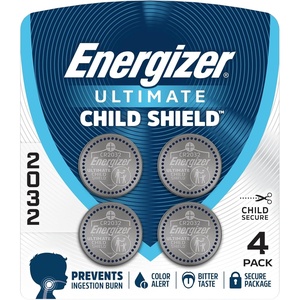 image:imageEnergizer Ultimate Child Shield CR2032 Batteries 4 Pack 3V Lithium Coin Batteries Compatible with Apple AirTag and Tile Pro Devices Key Fobs Watches and More