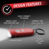 image:imageEnergizer Find Me Keychain Light Apple Find My Bluetooth Tracker Black  Find keys fast key finders amp trackers with LED light Apple Find My key chain flashlight ABS plasticRed