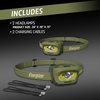 image:imageEnergizer LED Rechargeable Headlamp 2Pack Black LED Headlamp with Red Light Option USB Charging Cables Included BlackGreen