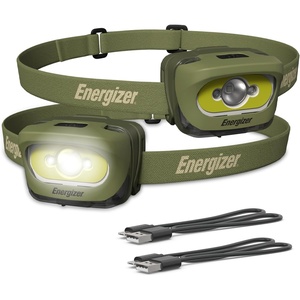 image:imageEnergizer LED Rechargeable Headlamp 2Pack Black LED Headlamp with Red Light Option USB Charging Cables Included BlackGreen